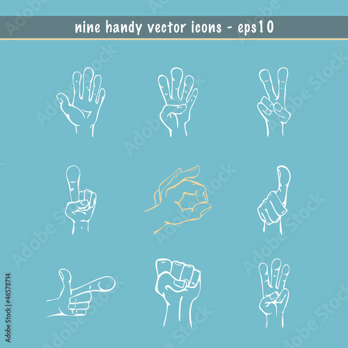 Sketched Hands Vector Set © THP Creative