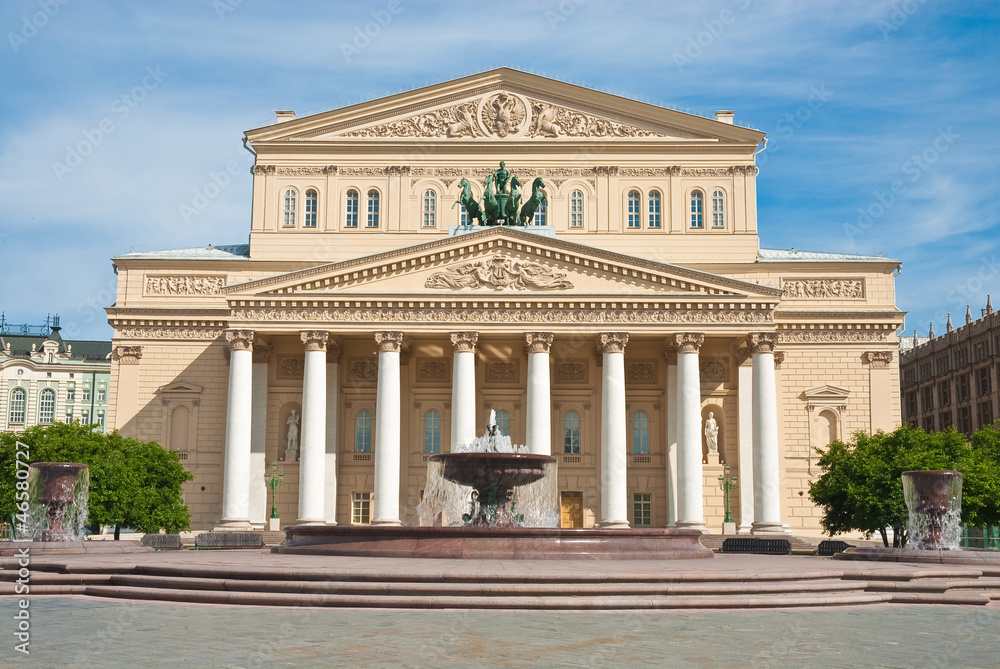 The Bolshoi Theater in Moscow after reconstruction, Russia