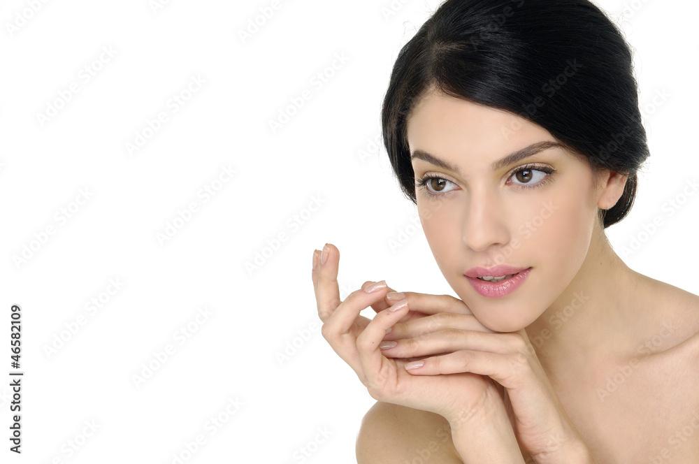 Face of sexy beautiful woman with fresh clean skin Face of sexy beautiful woman with fresh clean skin
