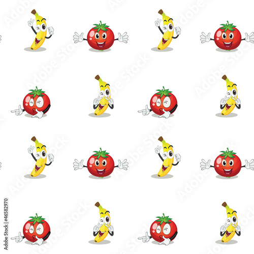 banana and tomato