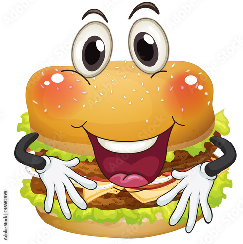 a burger