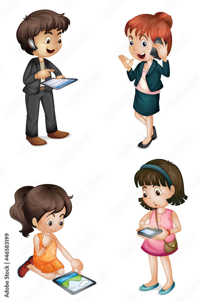kids with various activities