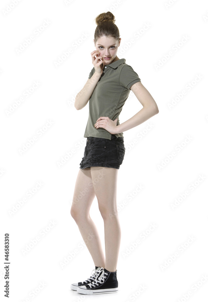 beautiful casual leisure fashion woman posing beautiful casual leisure fashion woman posing