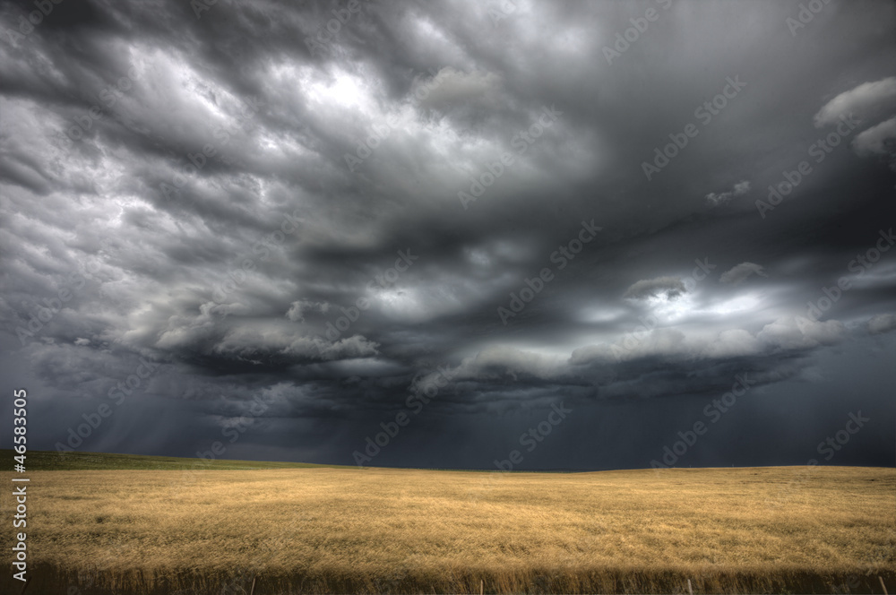 Storm Clouds Saskatchewan - obrazy, fototapety, plakaty 