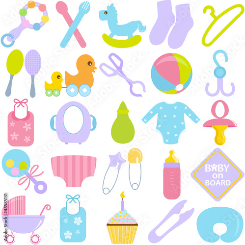 Accessories for Mom and Baby in Pastel