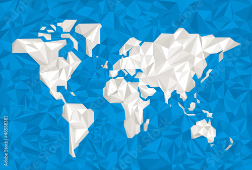 Crumpled paper world