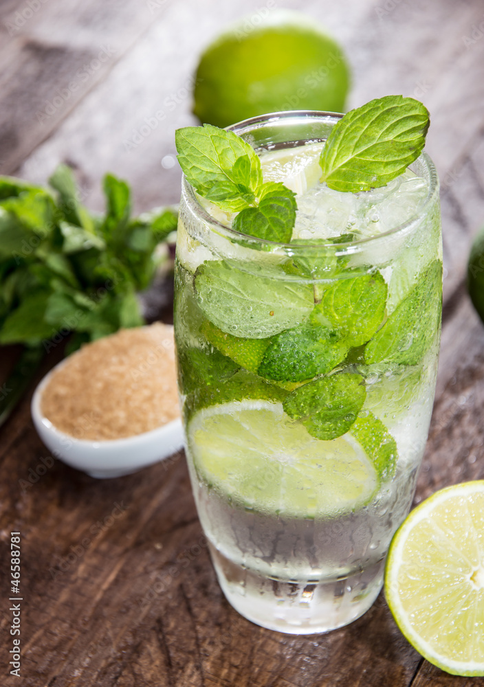 Fresh made Mojito with ingredients Fresh made Mojito with ingredients
