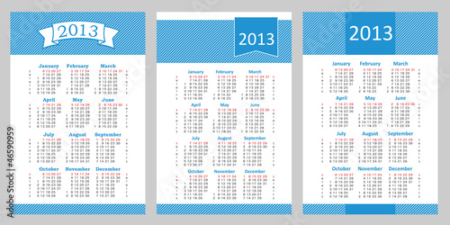 calendar 2013 set