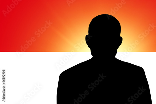 The Indonesian flag