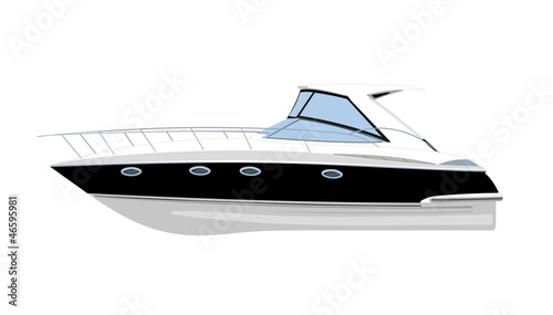 yacht vector illustration