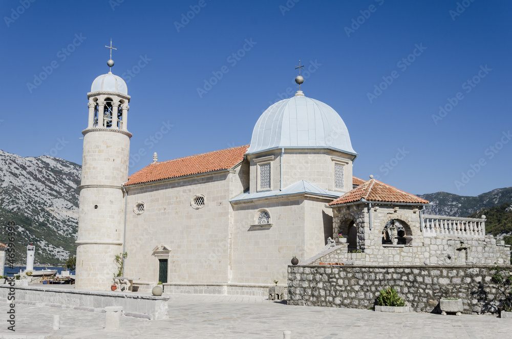 Our Lady of the Rocks church in Perast, Montenegro