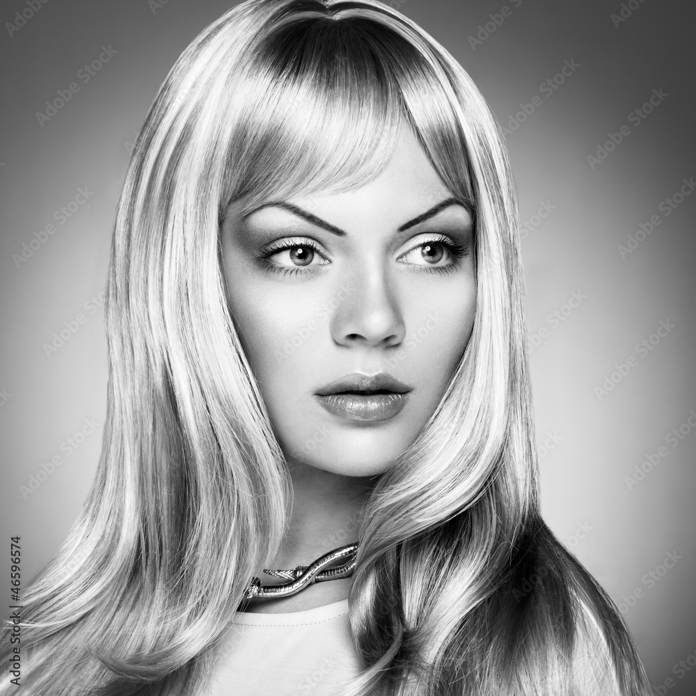 Photo of beautiful woman with magnificent hair