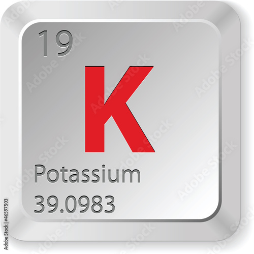 keyboard-button- potassium chimic-element