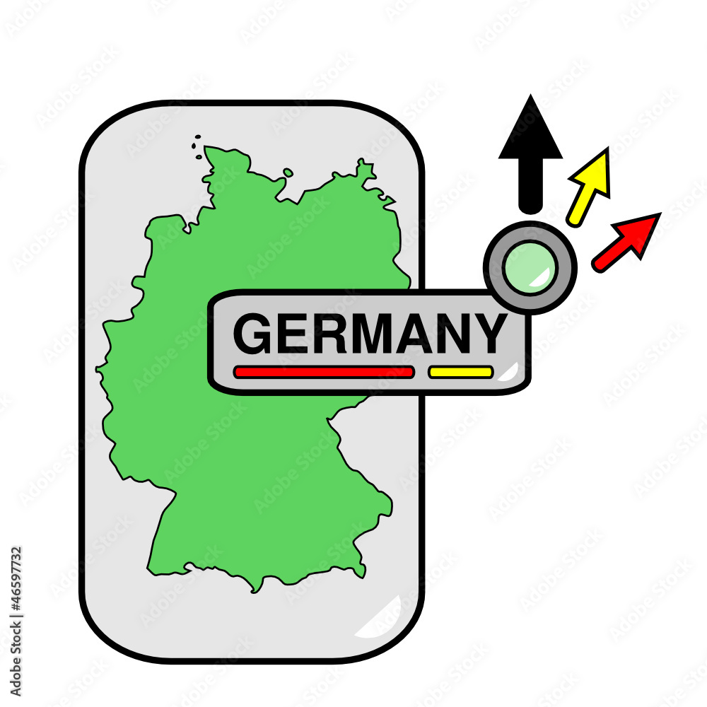 Germany map vector 2