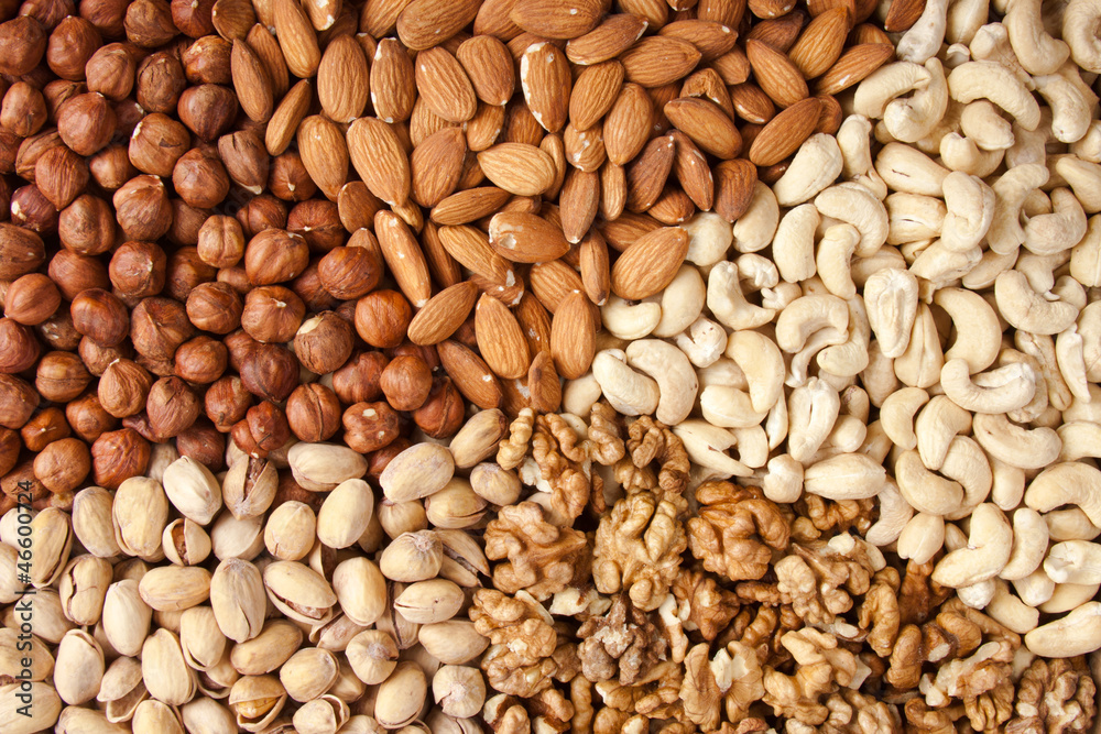 Nuts Mixed Different nuts almons, cashews, walnuts and filbers Nuts Mixed Different nuts almons, cashews, walnuts and filbers