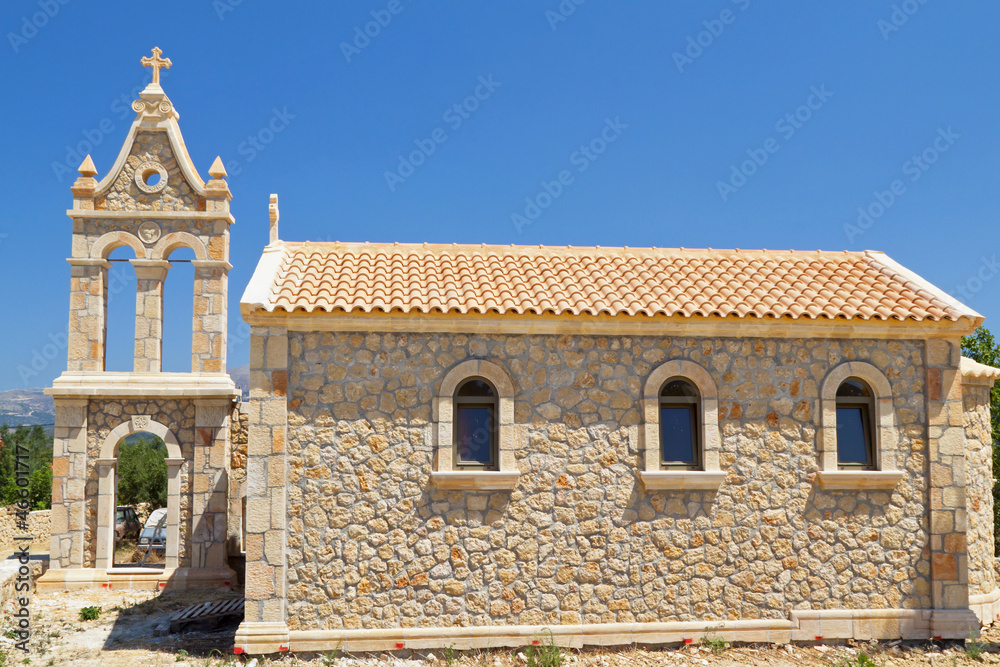Traditional church at Kefalonia island in Greece