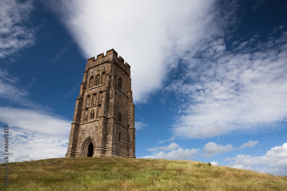 St Michael s Tower at the top of glastonbury tor in sommerest St Michael s Tower at the top of glastonbury tor in sommerest