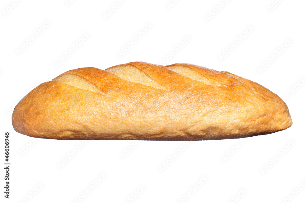 long loaf isolated on a white background long loaf isolated on a white background