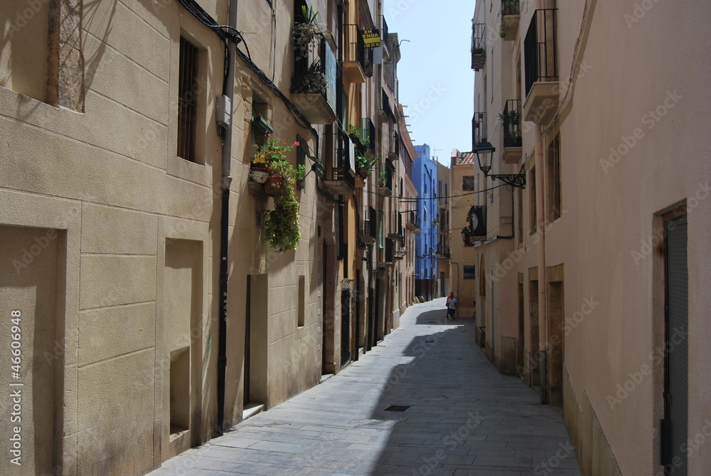 Ruelle de ville méditerranéenne, Tarragone, Espagne