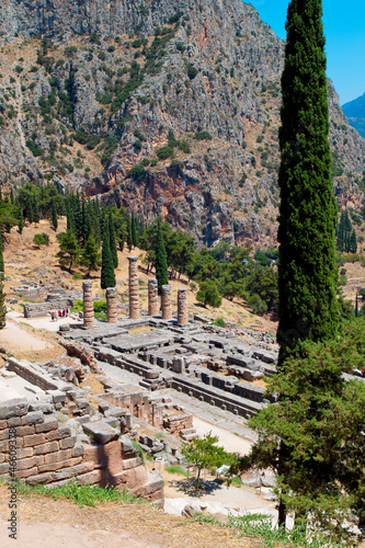 Ancient  Delphoi site in Greece photo