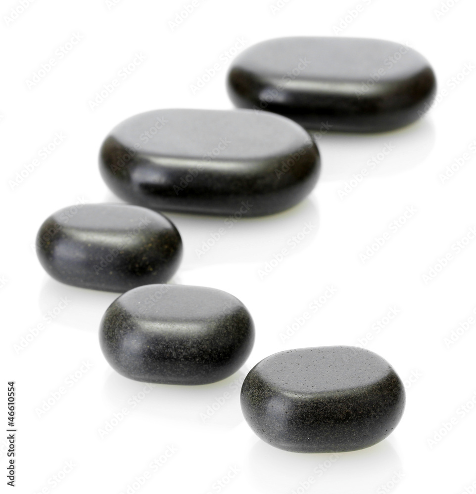 Spa stones isolated on white Spa stones isolated on white