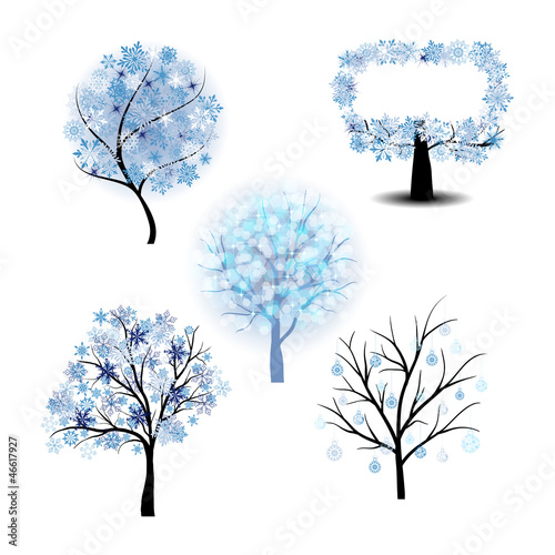 Winter tree set