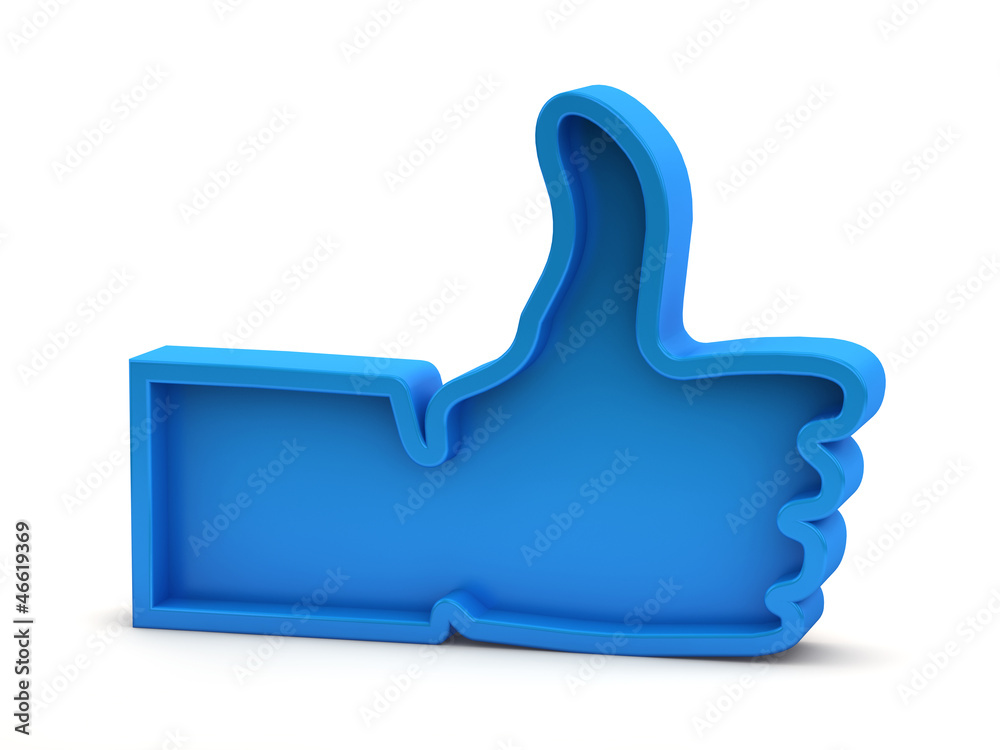 Like symbol on white background