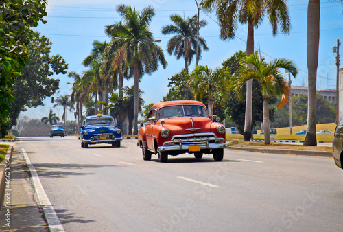 American classic cars in Havana. #46623364