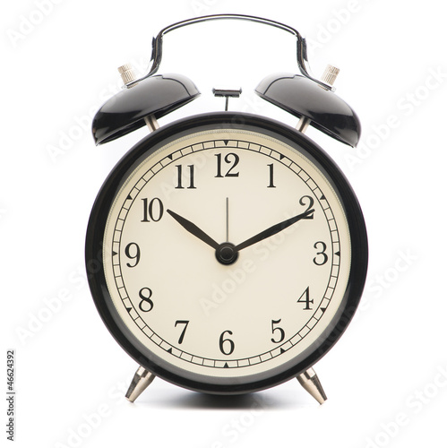 Black Classic Style Alarm Clock