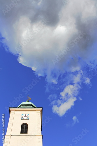 Wolke   ber Kirchturm