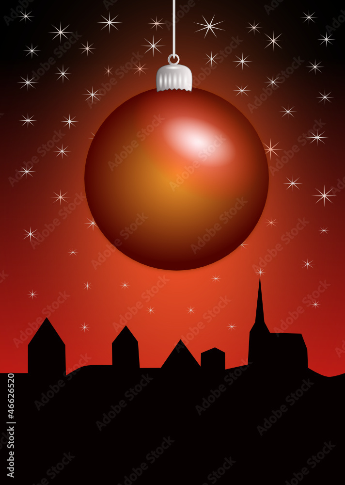 Fototapeta premium Weihnachtsstimmung Karte