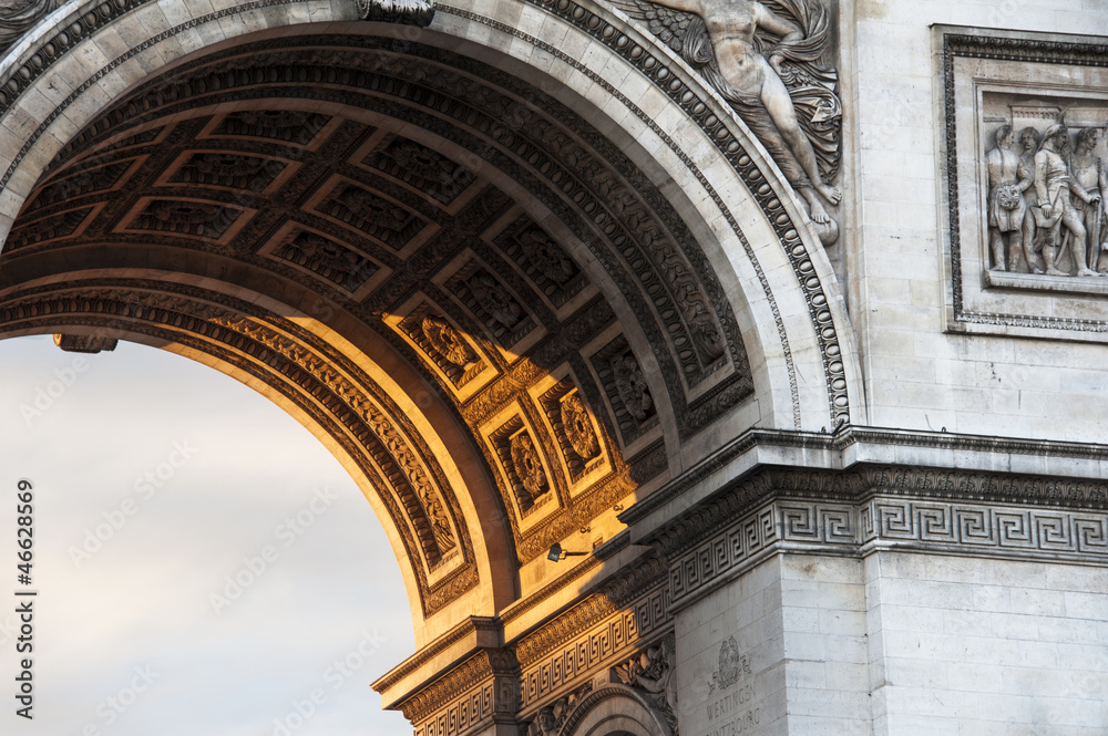 Paris, Arc de Triomphe - detail