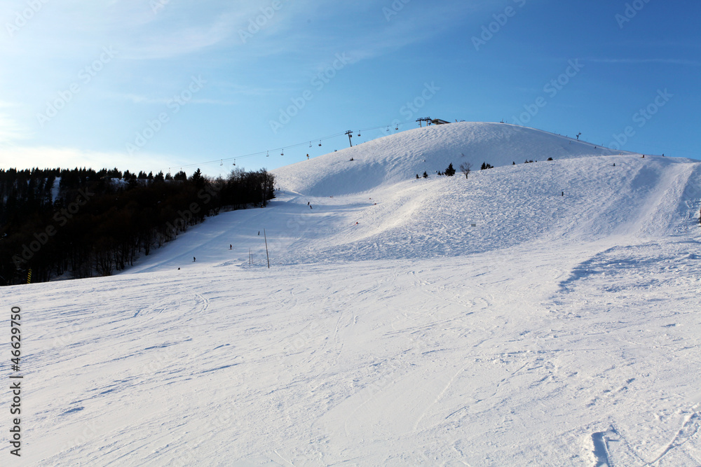 Winter snowy mountains. Donovaly ski resort - Slovakia Winter snowy mountains. Donovaly ski resort - Slovakia