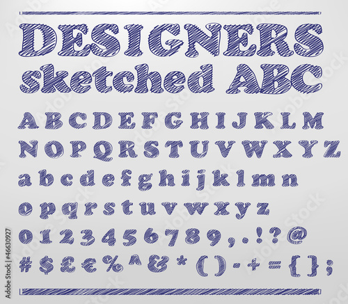 Designers sketched ABC