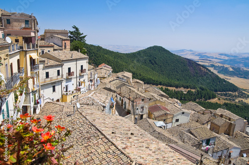 Panoramic view of Sant'Agata di Puglia. Puglia. Italy.