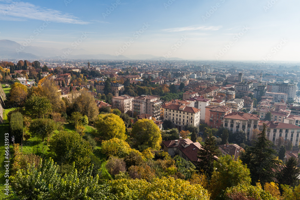 Fototapeta premium Vista di Bergamo