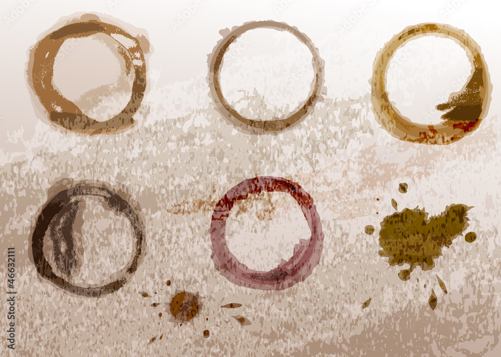 Coffee cup stain