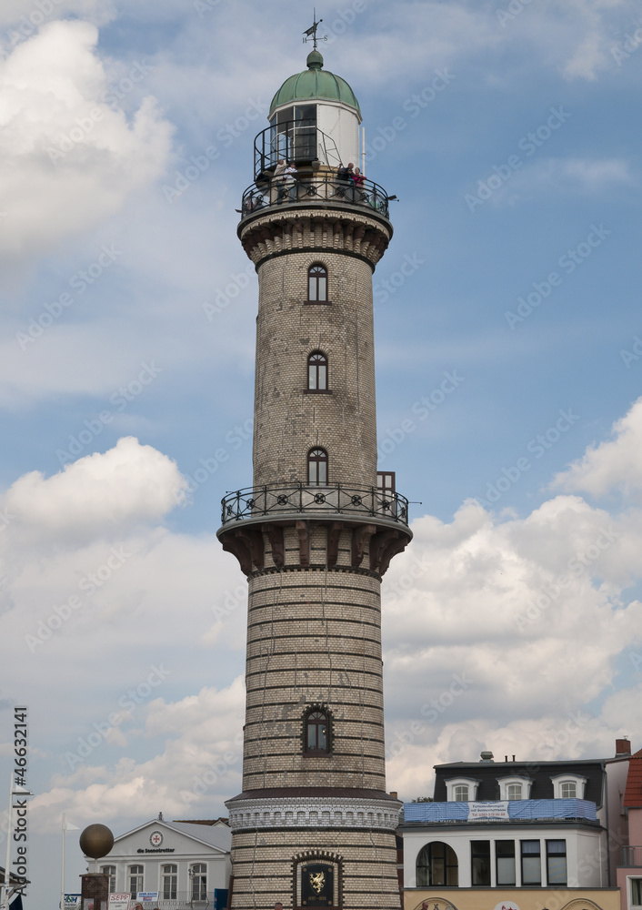 Leuchtturm, Warnemünde, Rostock, Deutschland