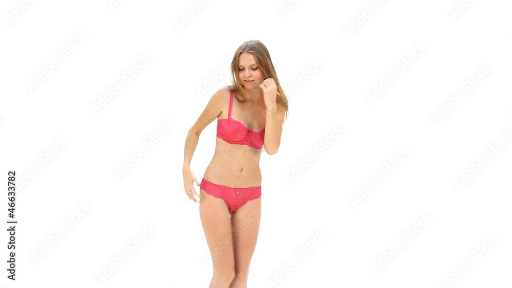 sexy young girl posing against white background sexy young girl posing against white background