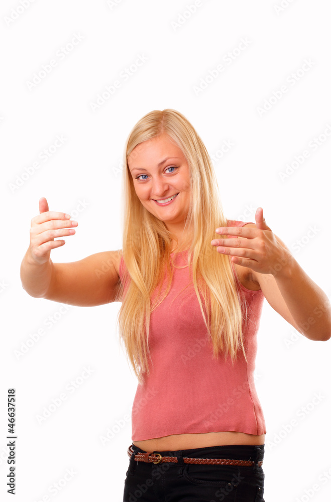 Attractive blonde woman Attractive blonde woman