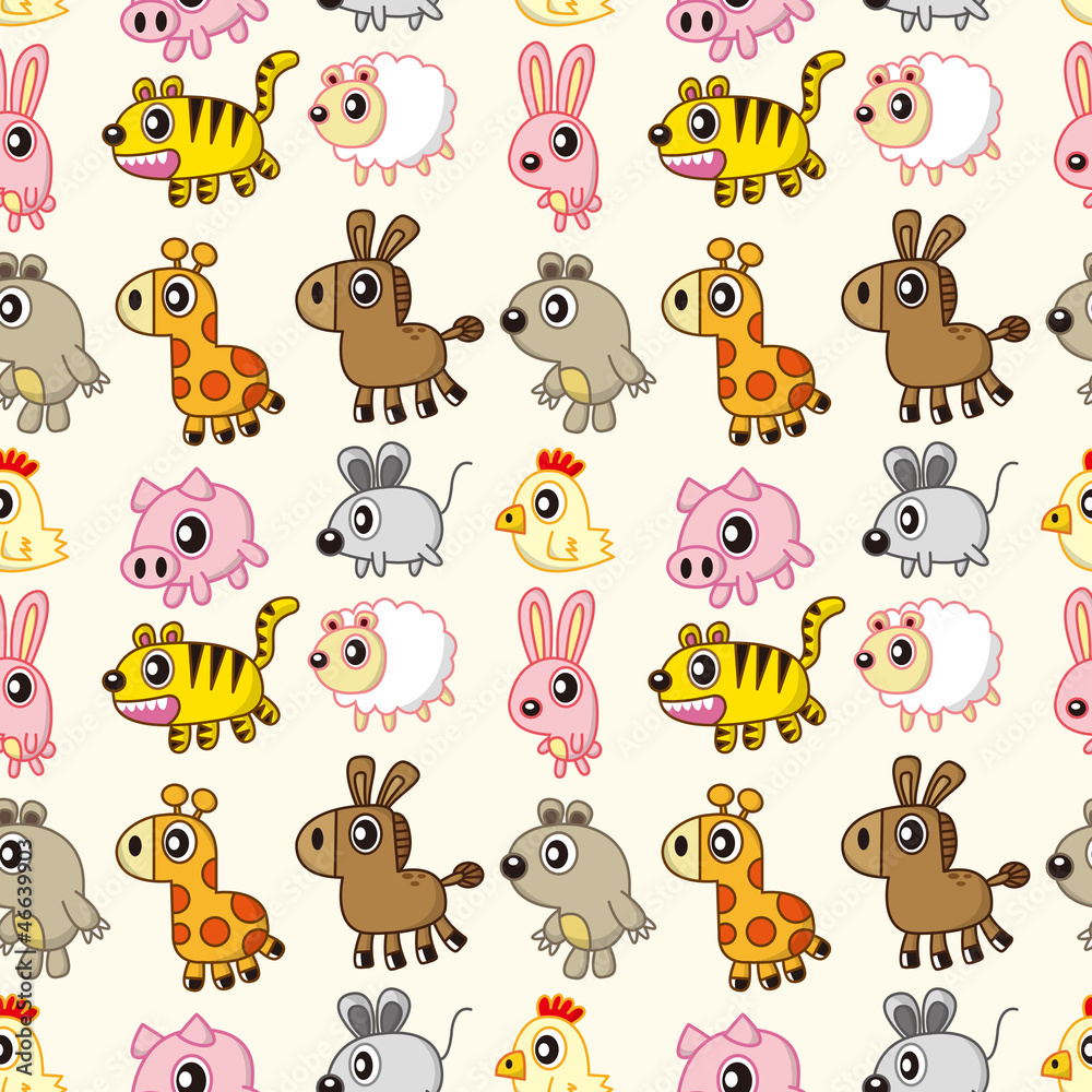 Obraz premium seamless animal pattern