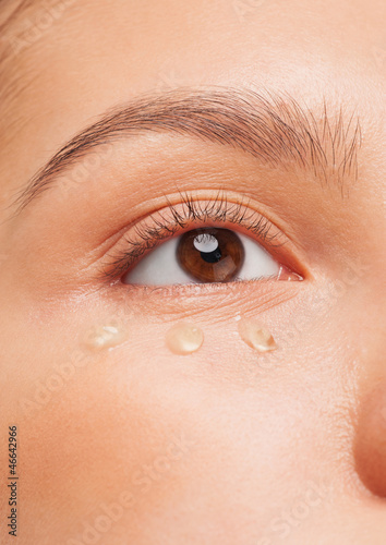 Closeup of woman eye