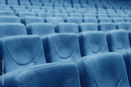 rows of chairs in a theater