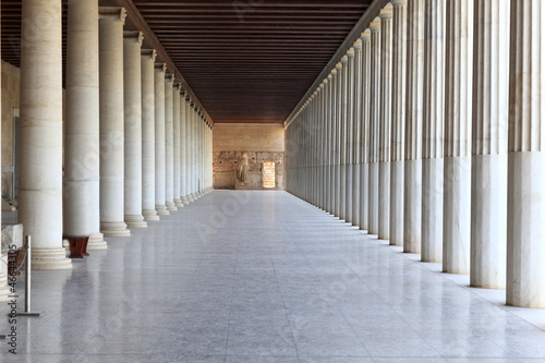 Column arcade of museum