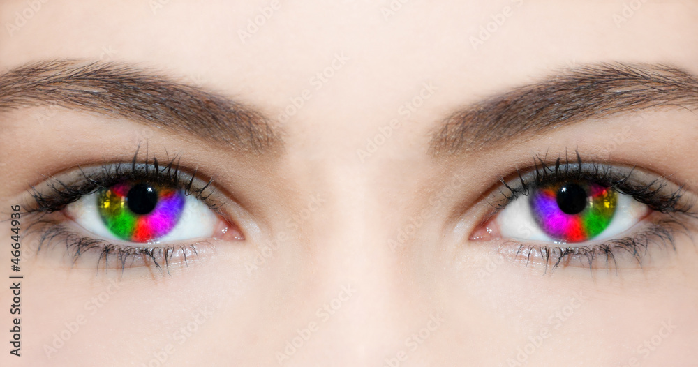 Naklejka premium Rainbow Eyes