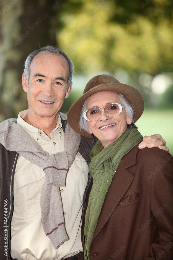 Fototapeta premium Mature couple embracing