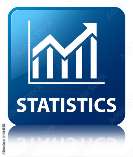STATISTICS Blue Square Button
