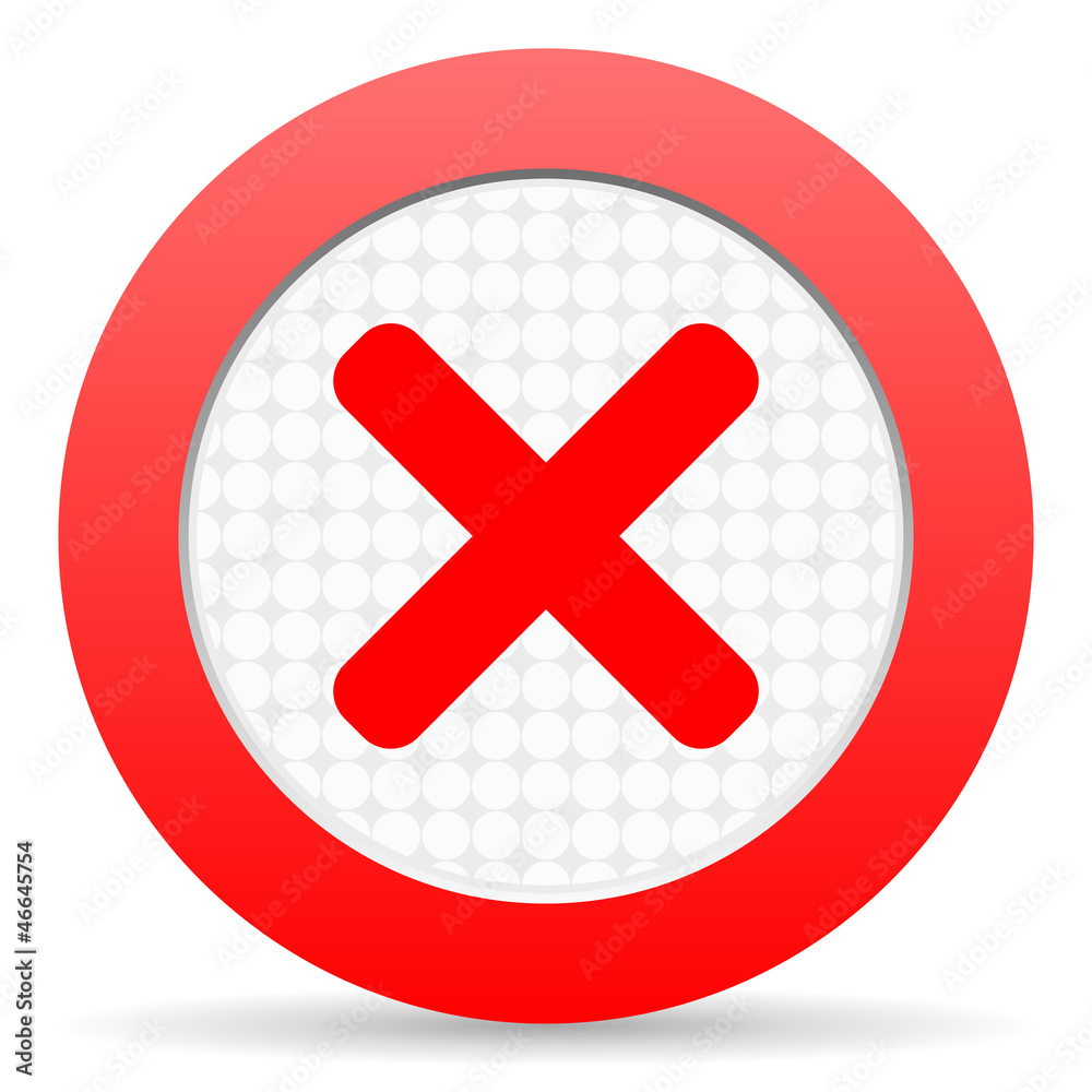 Obraz premium cancel icon