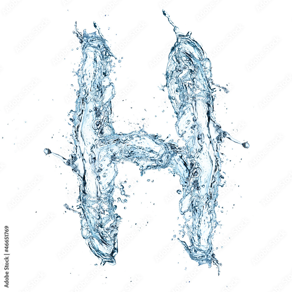 Letter of water alphabet Stock Photo | Adobe Stock