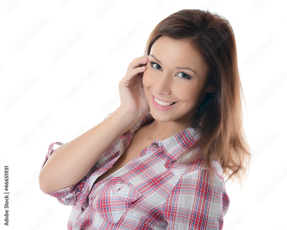 The young beautiful girl with make-up The young beautiful girl with make-up
